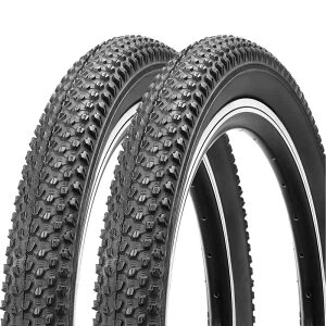 MOHEGIA 2�{�Z�b�g �}�E���e���o�C�N�^�C�� 20�C���`: 20×2.125 57-406 MTB BMX �܂��ݎ� �����p �q�����]�ԃ^�C�� - �u���b�N