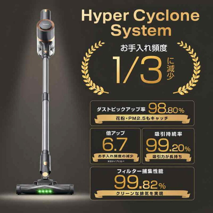 楽天市場】掃除機 コードレス【2027年先行発売5300Kpa真の超強力吸引 