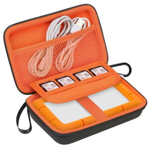 Lacdo �n�[�h�h���C�u�E�L�������O�E�P�[�X �p LaCie Rugged/Rugged Mini/Rugged Thunderbolt USB-C �O�t���n�[�h�h���C�u �|�[�^�u��HDD LAC9000298 1TB 2TB 4TB 5TB EVA��