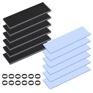 ELUTENG M.2 SSD �q�[�g�V���N 6�Z�b�g 2280 ���M�ڒ��V�[�g�t�� SSD ��p�V�[�g �A���~�j�E����