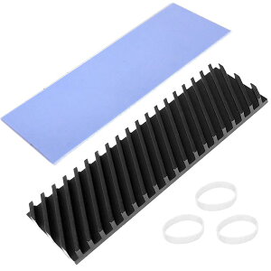 Hodyludy M.2 SSD �q�[�g�V���N �� �O���t�F���핢 4mm ���M�ڒ��V�[�g�M�\���΍� ��p���W�G�[�^�[�t�B�� 2280 M2 SSD �m�[�gPC ��H��� LED�A���v�ɓK�p 70*20*4mm