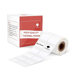Phomemo M110 M120 M220 ���x�� ���x���v�����^�[ �Ή� ���� ���x���V�[�� 20mm*10mm ��`�^�C�v ���x���V�[�� ������ ���M���[���� �V�[�� ����p�� �ڒ��܂��� �Ĕ����^�C�v DIY���x��/�������[/����
