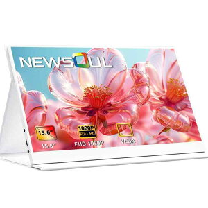 Newsoul ���o�C�����j�^�[ �� ���o�C���f�B�X�v���C �z���C�g �|�[�^�u�����j�^�[ 15.6�C���` �T�u���j�^�[ 1920x1080FHD �����^�у��j�^�[ �y�� ���^ VESA�Ή� �Q�[�~���O���j�^�[ IPS�t���p�l�� �Q