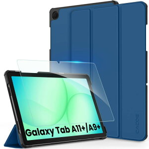 [Galaxy Tab A11+ / A9+ �P�[�X �K���X�t�B���� �Z�b�g]CACOE Galaxy Tab A11 Plus 2025 / A9Plus 11�C���` 2023 �A�C�p�b�h�p �n�[�h�P�[�X �I�[�g�X���[�v �O�܂� ���h�~ �����΂��� �V�[�u���[