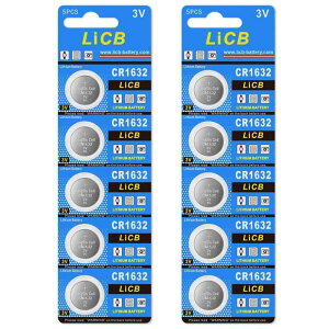 LiCB 10�� CR1632 ���`�E�� �{�^�� �d�r 3V 1632 �R�C���`�d�r ����[���V���[�Y