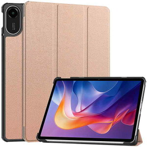 Gosento For Xiaomi Redmi Pad2 �P�[�X �X�^���h�@�\�t�� �J���O�ܔ��^�X�^���h�P�[�X PU���U�[ Redmi Pad 2 11�C���`�i2025�j �J�o�[ (���[�Y�S�[���h�j