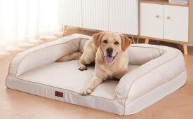 EMME 犬 ベッド 清掃しやすい 防水 ペットベッド ペットソファー 犬用ベッド 洗える さらさら 通気性 蒸れにくい ペットクッション 枕付き クッション性が 高反発 高齢犬 子犬 猫 多頭飼い 取