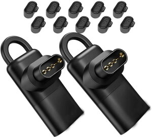 Garmin�K�[�~���p�ϊ��A�_�v�^�[�y�A�_�v�^�[*2��+�h�o�v���O �[�d�|�[�g�p*10��+�X�g���b�v*2�z�K��GarminApproach S70/vivosmart5/ForeAthlete 745/945/265/265S/55/Fenix/Ins