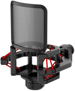 �t�B���^�[�X�N���[���t���}�C�N�V���b�N�}�E���g Lewitt RAY LCT-240 Pro LCT 440 Pure LCT 441 FLEX AKG C�V���[�Y �ˏo�X�e��(d?23mm)�ƌ݊�������(���b�h)
