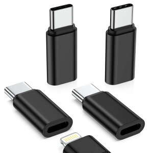 ���C�g�j���O ����Type C �ϊ��p�A�_�v�^ (4�Z�b�g) ���C�g�j���O �^�C�vC �ϊ� 480Mbps�f�[�^�]��/10W�[�d ���^ Light-ning USB-C �ϊ��A�_�v�^ for iPhone16/16e/15�V���[�Y / iPad Pro