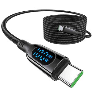 MINSLIS DC01 USB Type C �P�[�u�� 100W/5A PD�Ή��y2m�zType-C to Type-C �}���[�d �o�̓X�N���[���\�� �i�C�����҂� �^�C�vc �[�d�R�[�h iPhone 17/16 Pro/16 Plus/16 Pro