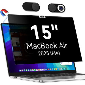 MacBook Air 15(2025/2026�CM4/M5)�Ή� �`�����h�~�t�B���^�[ 15.3�C���`�`�����h�~�t�B���� ���C�v���C�o�V�[�t�B���� �J�����J�o�[�t�� �u���[���C�g�h�~ ���˖h�~ ���ʎg�p IPROKKO