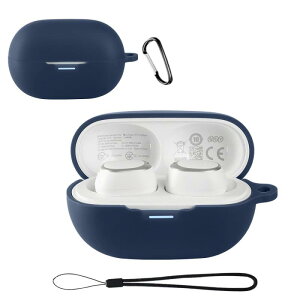 For QCY MeloBuds A30 �P�[�X YILLIONS �_�炩�ȃV���J�Q���̃X�|�[�c�N�[���ȃf�U�C�� �Ռ��z�� �h�� �h�o �y�� �����h�~�p�̃t�b�N�𓋍ڂ��� �X�����\�t�g �P�[�X�J�o�[ QCY MeloBuds A30 �J�o�[�i�u
