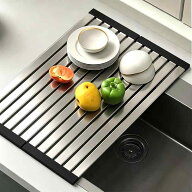 ママ倉【多機能】水切りラック シンク 調理台 カバー 60cm 厚い 304ステンレス鋼 四角 水切りプレート 台…