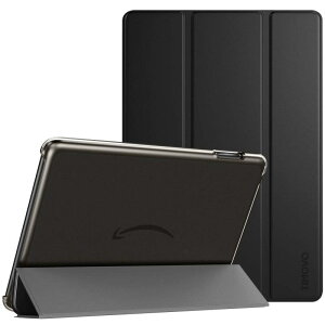 TiMOVO Fire hd 8/Fire hd 8 Plus �P�[�X 2024/2022/2020 ��12����/��10���� �J�o�[ �X�^���h�@�\ �^�u���b�g�ی�P�[�X �I�[�g�X���[�v�@�\ �ϏՌ� �����h�~ �y�� ������ PU���U�[ Black