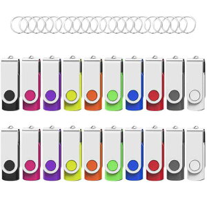 USB������ 8GB 20�Z�b�gWooolken USB2.0 ���肳����]�� 360�x��]���݌v USB�h���C�u