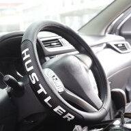 KOKATO ハスラー MR92S MR52S MR31S MR41S ハンドルカバー レザー ロゴ付き 内装 疲れ改善 クルップ力ア…