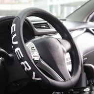 KOKATO エブリイ エブリイワゴン DA17V DA17W DA64V DA64Wハンドルカバー レザー ロゴ付き 内装 疲れ改善…