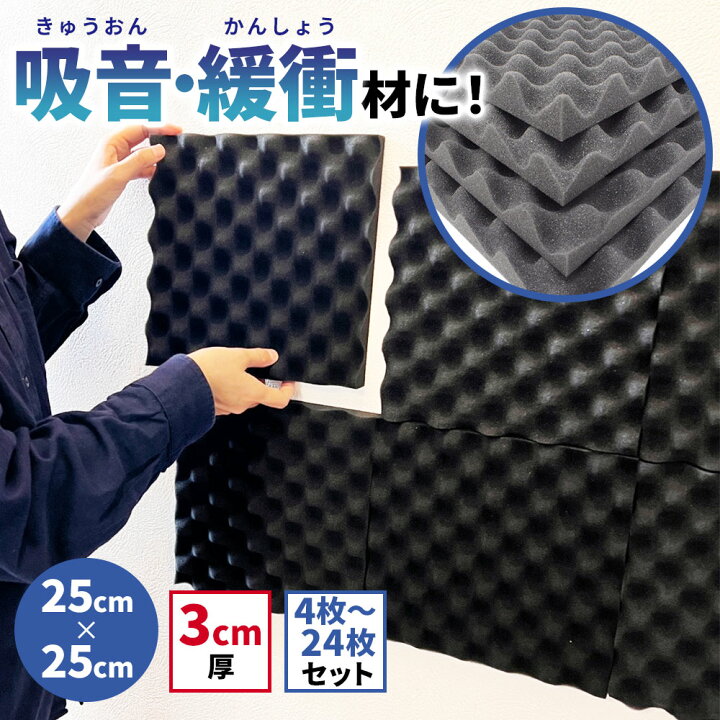 楽天市場】【正規品】防音ファストラボ (吸音材や緩衝材に）厚さ3cm 波 