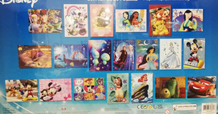 楽天市場 5の倍数日は楽天カードエントリーで5倍 即納 Costco コストコ通販ディズニーキャラクター パズル 缶セット クリスマス Xmas プレゼント Whiteleaf ホワイトリーフ