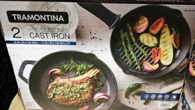 ★即納★【COSTCO】コストコ通販【tramontina】トラモンティーナ2ピース鋳鉄フライパン