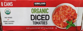 即納★【COSTCO】コストコ通販【KIRKLAND】カークランド オーガニック ダイストマト 411g x 8缶