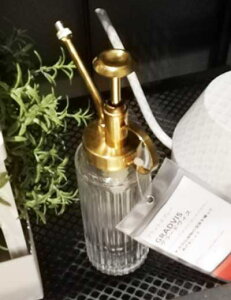 あす楽★5の倍数日は楽天カードエントリーで5倍/【IKEA】イケア通販【gradvis】プラントスプレー, クリアガラス/ゴールドカラー, 15 cl