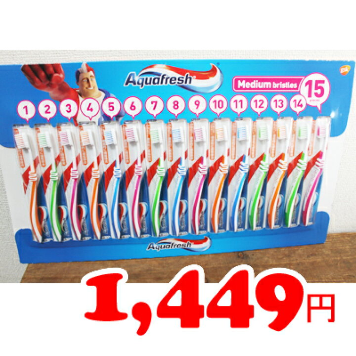 【内祝い】 アクアフレッシュ 歯ブラシ ふつう 15本セット