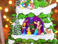 楽天市場 5の倍数日は楽天カードエントリーで5倍 即納 Costco コストコ通販 Disney ディズニー クリスマスツリー 高さ約45cm クリスマスソング収録 Whiteleaf ホワイトリーフ