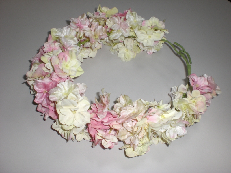 ウエディング 花冠 ブライダル ピンクが可愛い花冠です 送料無料 ピンク小花のグラデーション 豪華ウエディング あす楽対応 紫陽花 お花飾り NEW売り切れる前に☆ 公式通販