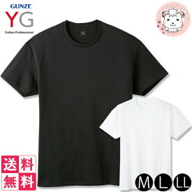 tシャツ 8枚セット メンズ 半袖 クルーネックTシャツ グンゼ YG コットン 超速吸水 丸首Tシャツ YV0613V M/L/LL