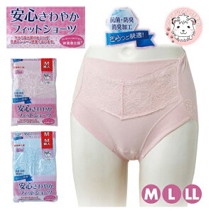 失禁パンツ 尿漏れパンツ 婦人 デザイン 失禁ショーツ 女性用 安心 さわやか フィットショーツ 吸水ショーツ M/L/LL フェムケア フェムテック