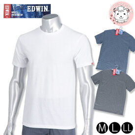 tシャツ 半袖 メンズ クルーネック Tシャツ エドウィン EDWIN 丸首Tシャツ M/L/LL