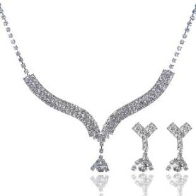【メール便対応】【ネックレス+イヤリングorピアスの2点セット】アクセサリー☆レディース☆結婚式☆2次会☆お呼ばれ☆発表会【whitelove】
