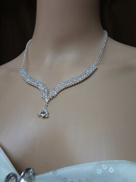 【メール便対応】【ネックレス+イヤリングorピアスの2点セット】アクセサリー☆レディース☆結婚式☆2次会☆お呼ばれ☆発表会【whitelove】