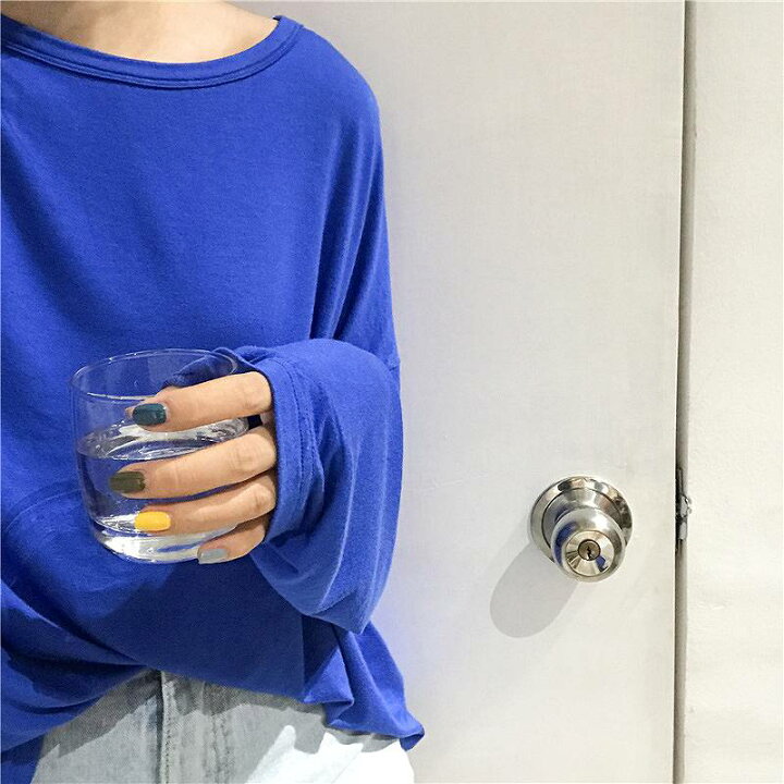楽天市場 3点で5 5点で8 Offクーポン配布中 レディース トップス Tシャツ 長袖 無地 カットソー 綿 シンプル 袖長い ゆったり おしゃれ カジュアル 大人可愛い フェミニン デート お出かけ 普段着 ブラック ホワイト イエロー オレンジ ピンク ブルー パープル