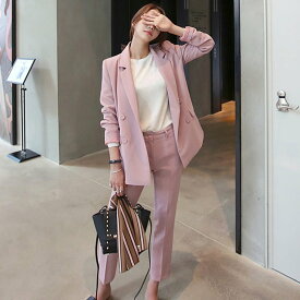 楽天市場 スーツ セットアップ カラーピンク レディースファッション の通販