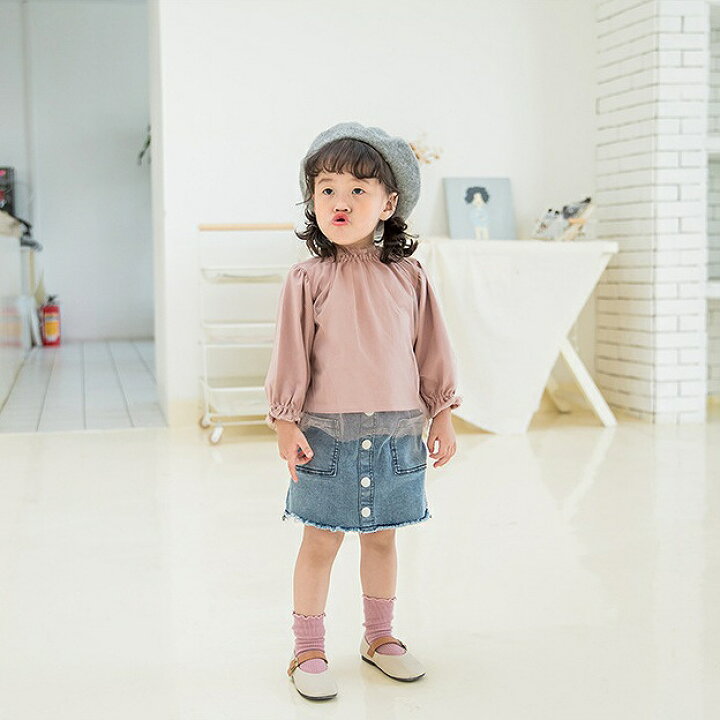 楽天市場 キッズ ブラウス 立て襟 フリル 透け素材 長袖 女の子 可愛い キュート 子供 ジュニア 子供服 フォーマル 入園式 入学式 卒園式 卒業式 ピンク グレー 桃 灰色 80 90 100 110 1 Cm サイズ White Panther