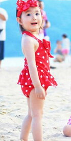 キッズ ジュニア 女の子 子供 水着 ワンピース 水玉 ハート ヘアバンド カジュアル かわいい 海 プール スイミング スクール ビーチ リゾート マリン 海水浴 レッド ブルー S M L XL 2XL