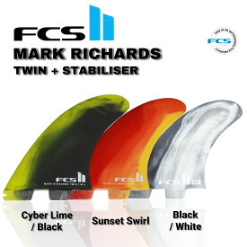 【3,000円クーポン発行中!!】FCS2 フィン ツインスタビ MR マークリチャーズ MARK RICHARDS 2+1 TWIN STABILISER FIN ツイン スタビライザー PC パフォーマンスコア 3枚入り 日本正規品 サーフィン サーフボード ショートボード