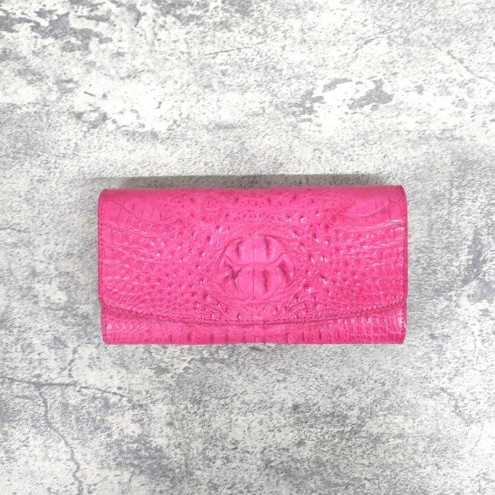 楽天市場】【 希少品 】 クロコダイル 長財布 ピンク ＜ 革製品 ＞高級  