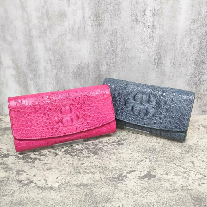 楽天市場】【 希少品 】 クロコダイル 長財布 ピンク ＜ 革製品 ＞高級 