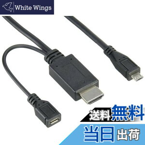 �y���������z�G���R�� MHL�ϊ��P�[�u�� (HDMI to microB) 2m DH-MHLHD20BK