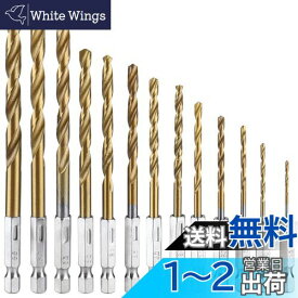 Bestgle 13本組 鉄工用ドリルセット チタンコーティング 丸軸 六角軸ショートドリルセット ドリルビットセット 高速度工具鋼 六角軸下穴ドリル HSS鋼ドリルビット 穴あけDIY インパクトドライバー ドリルドライバー 電動ドリル 鉄工用 木工用 鉄鋼用