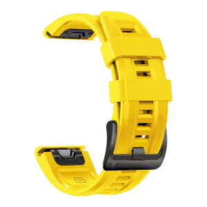 yz[YOCAHU] QuickFit 22 mm oh p for GARMIN(K[~) Fenix 7 Pro Solar/Approach S70 47mm/Forerunner 965 Ή Xgbv VR xg _炩 h K[~ p oh (yellow), CG