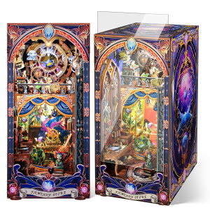 yzFUNPOLA 3DpY ubNkbN Lbg Booknook ؐpY DIY ~j`A h[nEX LED {I ubNGh Wp NtgZbg S҂⒆w 310PC (zX)