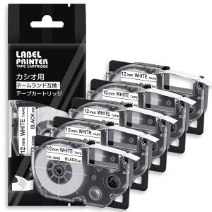 yz12mm n CR-12WE e[vJ[gbW ƌ݊̂ JVI CASIO l[h e[v 12 (XR-12WE)   5Zbg ASprinte