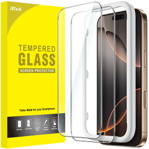 yzJETech iPhone 16 Pro Max 6.9C`p tیtB KX KChgt P[XɊȂ HDNA 2Zbg