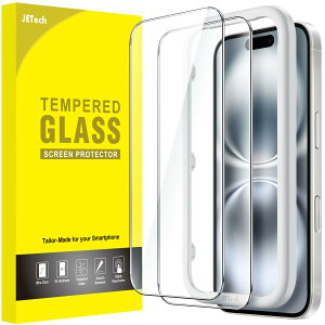 yzJETech iPhone 16 6.1C`p tیtB KX KChgt P[XɊȂ HDNA 2Zbg