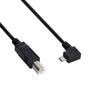 yzchenyang Micro USB - v^[P[uAMicro USB OTG 90xp - USB Type B v^[ XLi[ n[hfBXNP[u 30cm